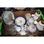 A quantity of royal souvenir china and glass items