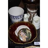 A quantity of china including Carltonware 'Rouge Royale' dish, Sylvac pot lids,