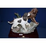 A pair of Leonardo Collection Spaniels,