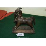 A well cast and detailed Indian 'village' bronze of a horse, 18th-19th century.