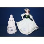 Two Coalport figures including 'Rosalinda' and 'Shirley'