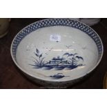 A large pearlware Bowl (a/f)