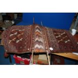 An antique traditional Persian Saddle Bag, 24'' x 18'' approx.