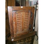 An antique style wall hanging Corner Cabinet,