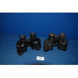 A pair of Military 6x Prismatic Binoculars by Aitchison No 3,