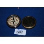 A replica Brass pocket Compass marked Stanley