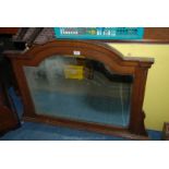 An Oak framed barley twist Overmantle Mirror