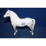 A Beswick Welsh Mountain Pony, dapple grey, 6 1/2'' tall.