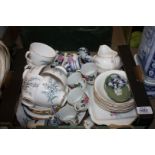 A quantity of china including Duchess, oriental coffee cups and saucers,