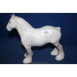 A Beswick dapple grey Shire Horse,