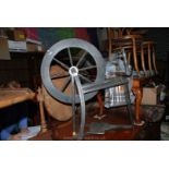 An ebonised beech Spinning Wheel by Ashford,