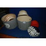 A quantity of vintage Hats in two Howells of Cardiff hat boxes including Frederick Fox,