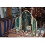 A triple Dressing Table Mirror in rope design
