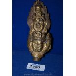 A Tibetan gold plated Ceremonial Finial