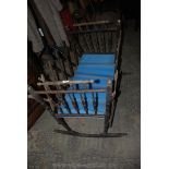 An antique expanding Baby Rocking Cradle