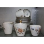 A Seltmann Weiden Bavaria part Teaset including five tea plates, six saucers, five cups,