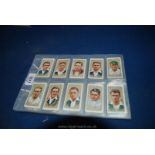 A bundle of five sets of Cigarette Cards including Players Cricketers 1934