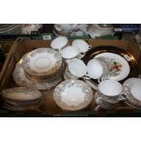 A Royal Stafford part Teaset comprising eleven cups and saucers, twelve tea plates, two slop bowls,