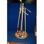A Croquet set in carrying case