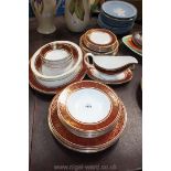 A Royal Doulton 'Buckingham' pattern Dinner Service for six, approx 36 pieces,