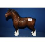 A Beswick bay Clydesdale Horse, 10 3/4'' tall.