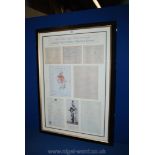 A limited edition framed Replicas of materials from the archives of The D'Oyly Carte Opera Company,