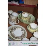 A quantity of tea wares including Noritake,