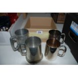 Four tankards,