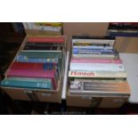 Two boxes of books incl Novels, Biographies, Life with Picasso,