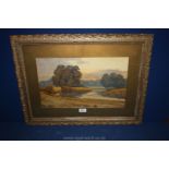 A framed and mounted Watercolour possibly Wilton Row, signed L.H.