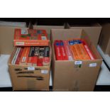 Two boxes of books relating Stamp Collecting and Stamps,