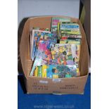 A box of assorted Enid Blyton books