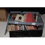 A crate of books incl Bristol, Drinking Glasses, Art,