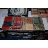 Four boxes of books incl Bound Volumes, Classics, Reader's Digest,