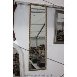 A gilt framed rectangular Wall Mirror,
