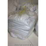 Nine white Bath Sheets/Towels