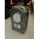 A Royal Selonger pewter Mantle Clock from VNA,