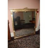 A large ornate gilt framed Overmantle Mirror, 57" high x 50" wide approx.