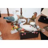 A quantity of wooden items including Seagull, etc.