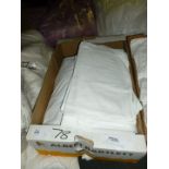 A quantity of white cotton Pillowcases.