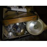 QTY OF SILVER PLATE AND CUTLERY