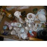 LARGE QTY IF MISC. ITEMS, CHINA FIGURINES ETC.