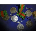 SIX WW2 DEFENCE MEDALS