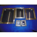 FIVE HM SILVER PHOTO FRAMES