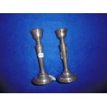 PAIR OF HM SILVER CANDLESTICKS