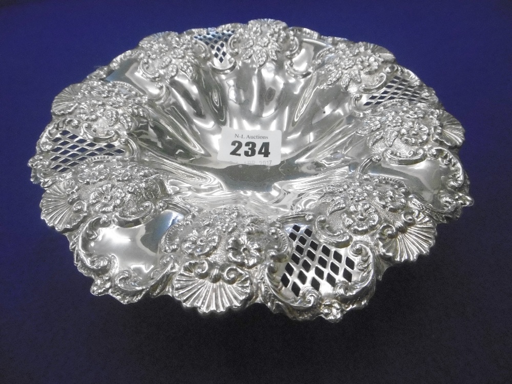 HM SILVER VICTORIAN, BONBON DISH, 1851,