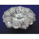 HM SILVER VICTORIAN, BONBON DISH, 1851,