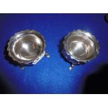 PAIR OF HM SILVER SALTS,