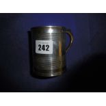 HM SILVER TANKARD 'INSCRIBED LITTLE FRED',