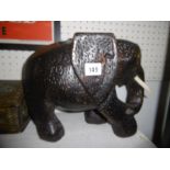 OLD CARVED ELEPHANT,